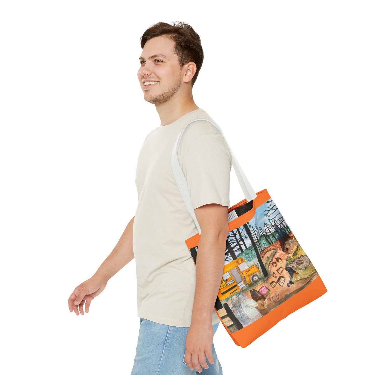 "Avatar Crystal Mine" Scenic Nature Tote Bag, Eco-Friendly Canvas Bag, Artsy Shopper’s Companion, Perfect Gift for Nature Lovers, Boho Style