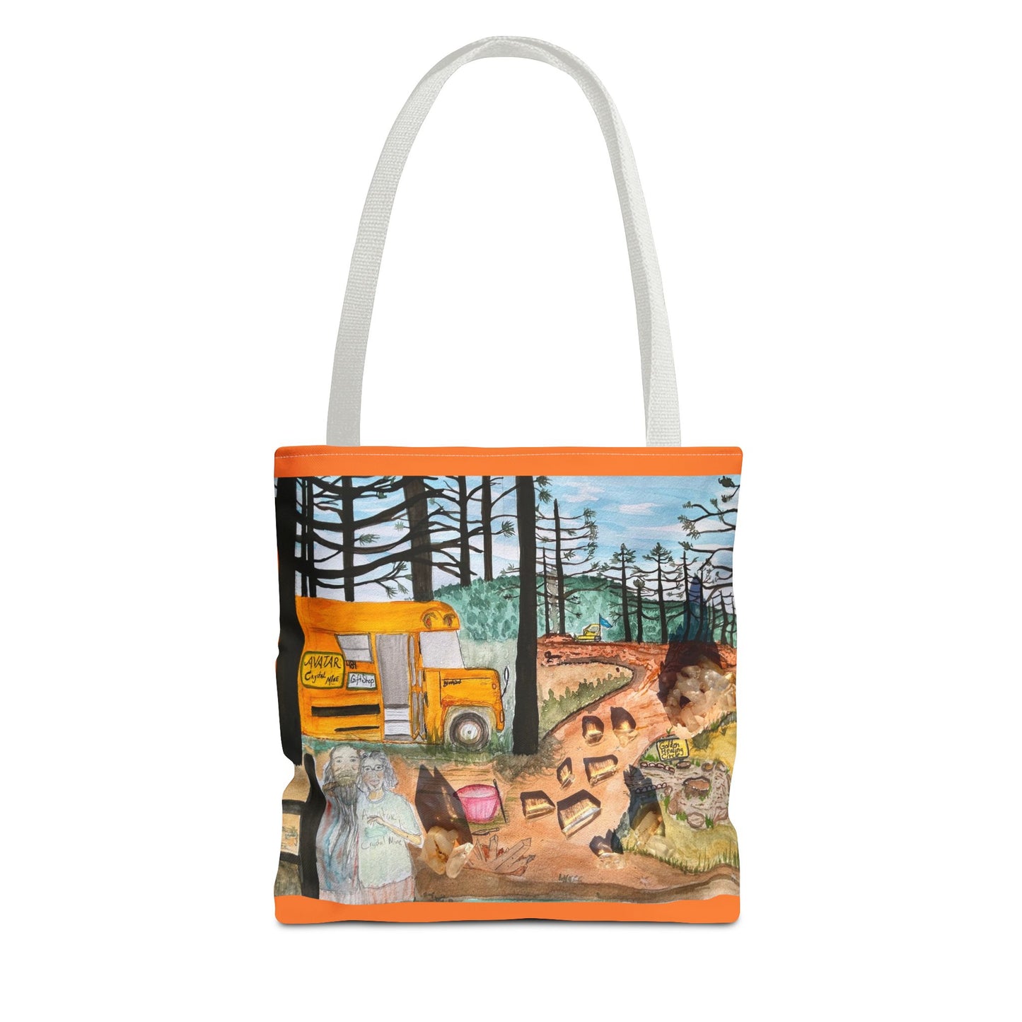 "Avatar Crystal Mine" Scenic Nature Tote Bag, Eco-Friendly Canvas Bag, Artsy Shopper’s Companion, Perfect Gift for Nature Lovers, Boho Style