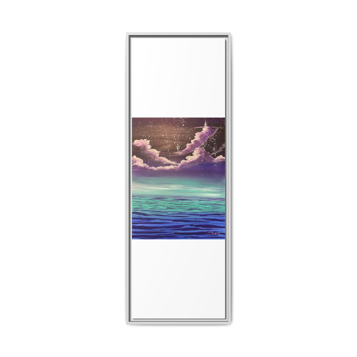Night Sky Matte Canvas, Framed (Multi-color)