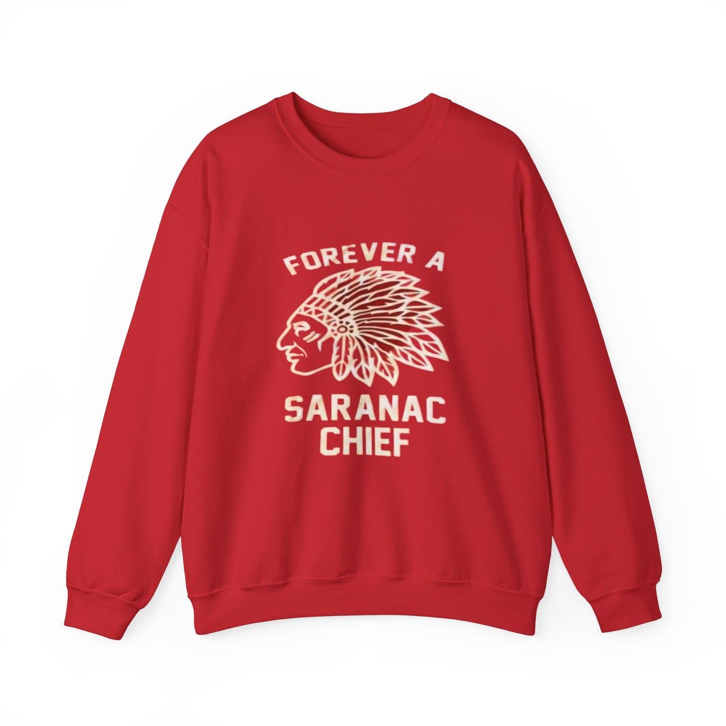Forever a Saranac Chief Unisex Heavy Blend™ Crewneck Sweatshirt