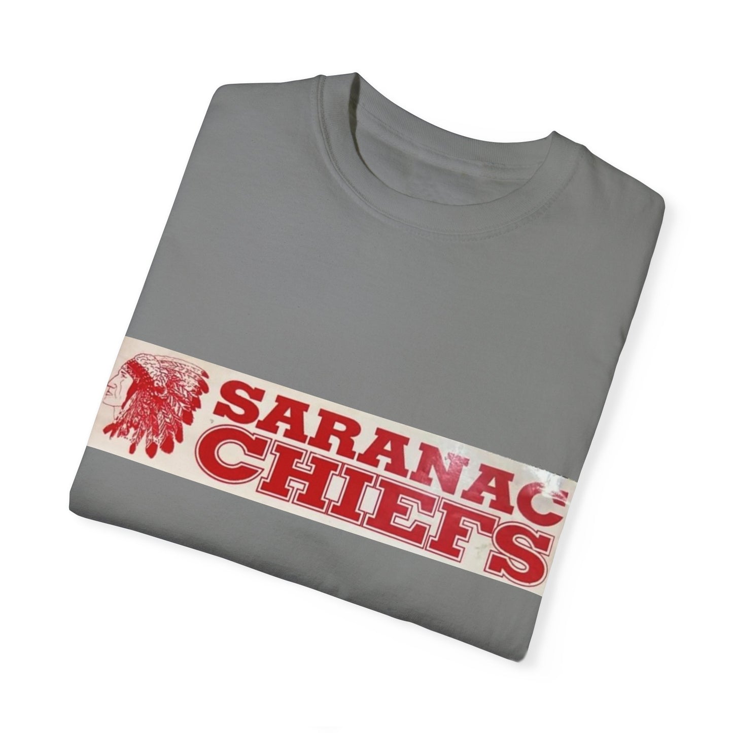 Vintage Garment-Dyed T-shirt "Forever a Saranac Chief"