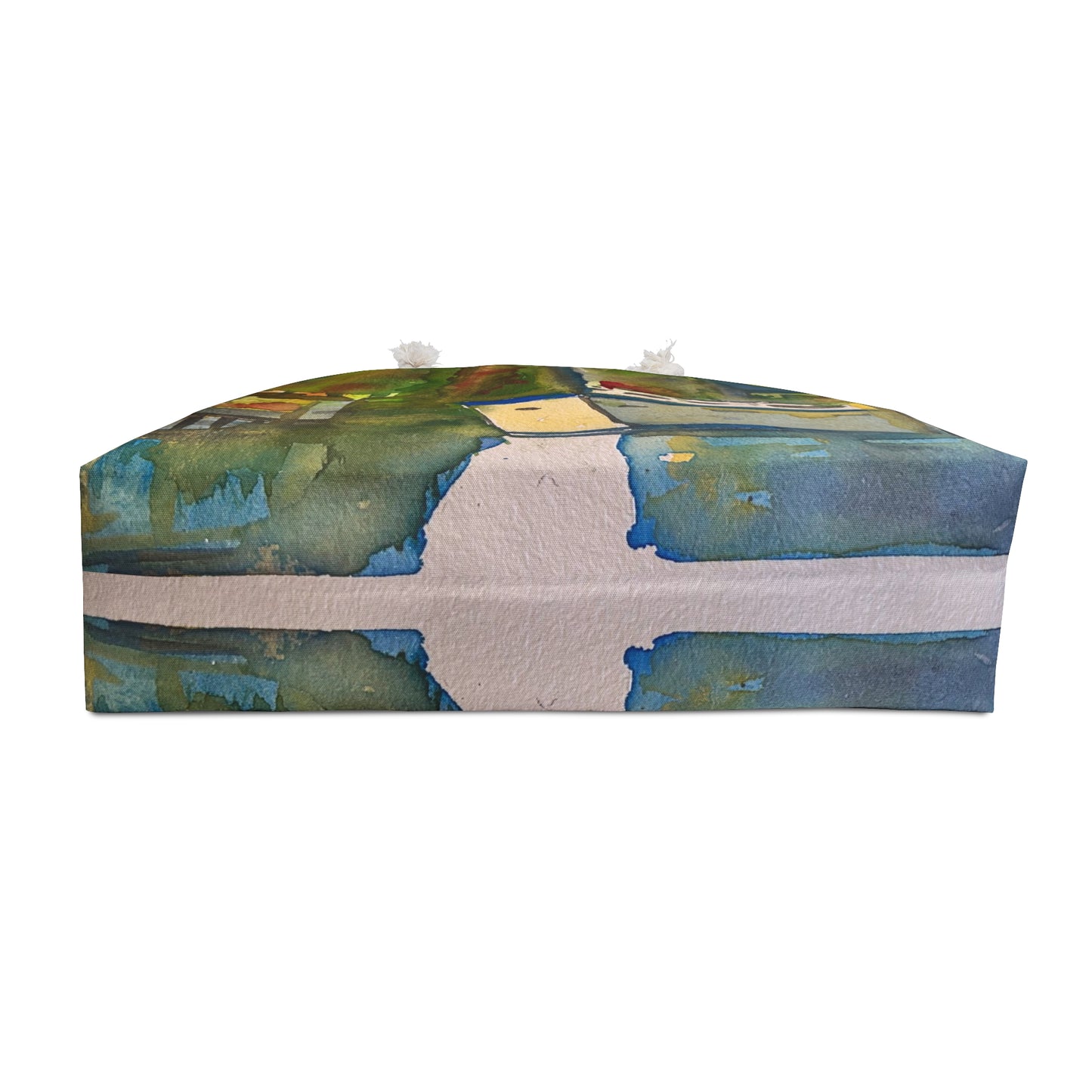 "Sail Free Time" Scenic Watercolor Weekender Bag - Perfect for Travel & Outdoor Adventures