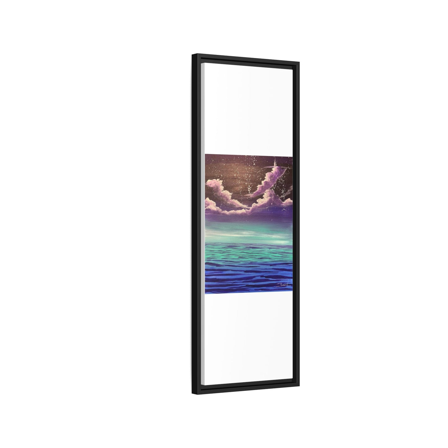 Night Sky Matte Canvas, Framed (Multi-color)