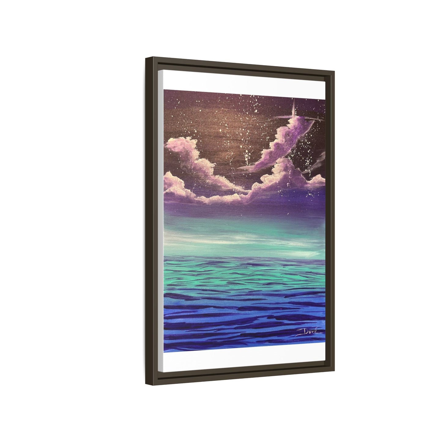 Night Sky Matte Canvas, Framed (Multi-color)