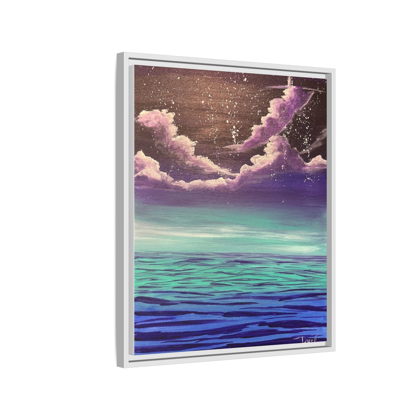 Night Sky Matte Canvas, Framed (Multi-color)