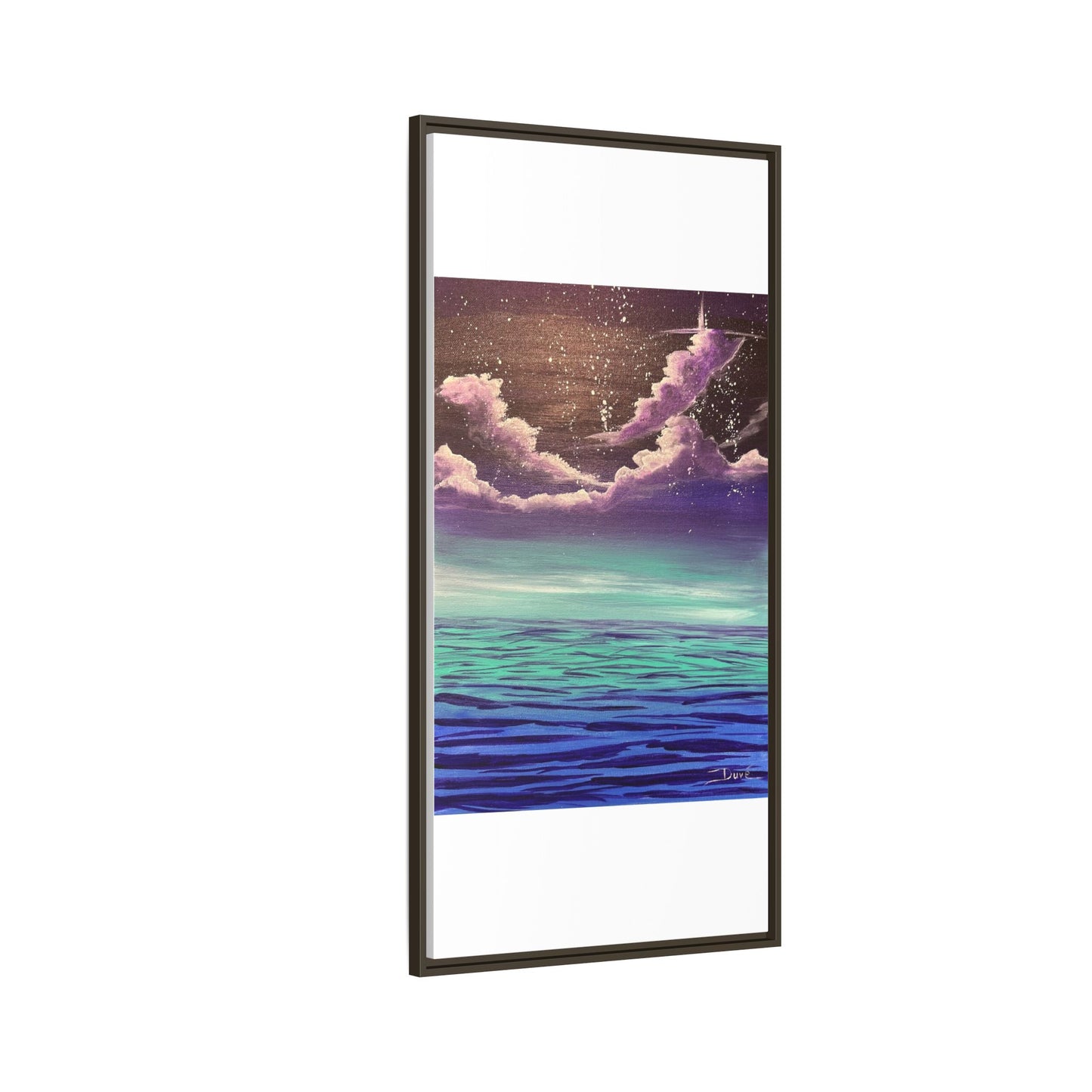 Night Sky Matte Canvas, Framed (Multi-color)
