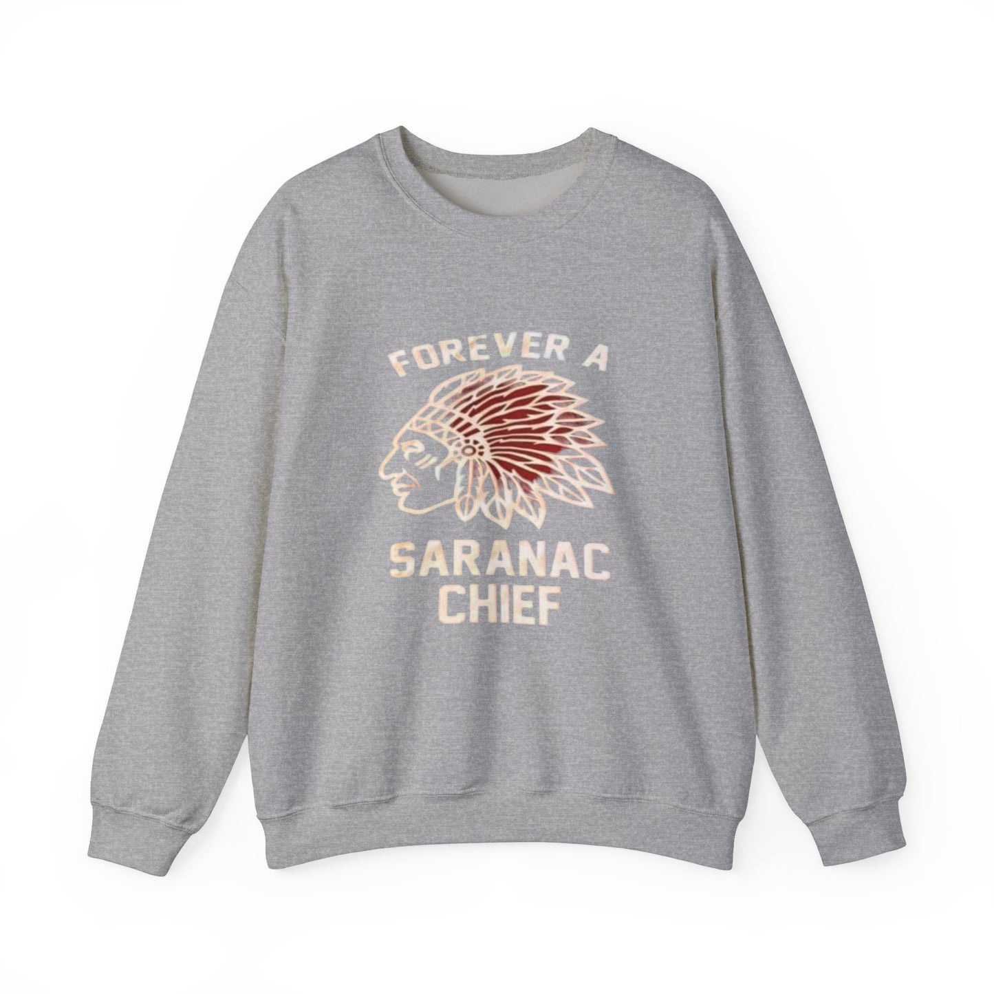 Forever a Saranac Chief Unisex Heavy Blend™ Crewneck Sweatshirt