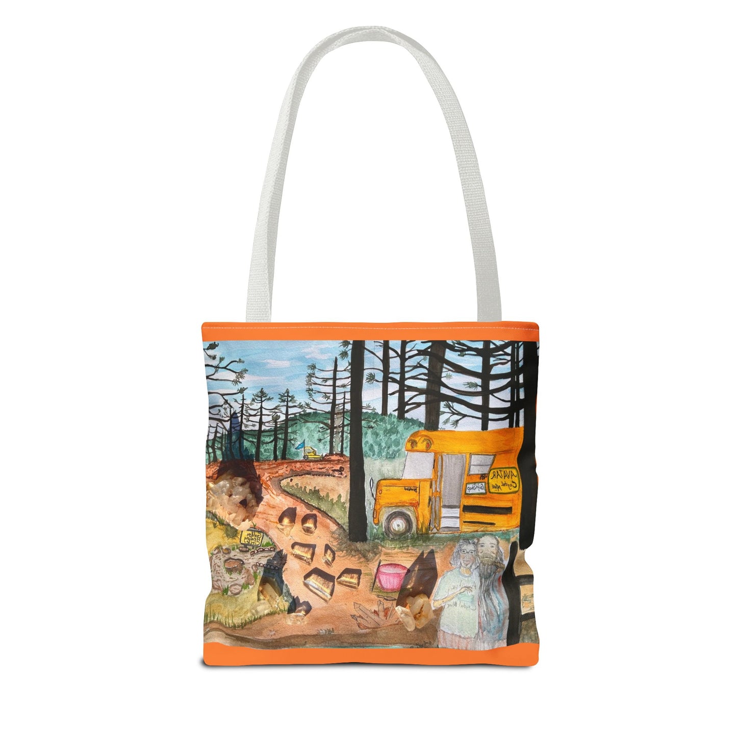 "Avatar Crystal Mine" Scenic Nature Tote Bag, Eco-Friendly Canvas Bag, Artsy Shopper’s Companion, Perfect Gift for Nature Lovers, Boho Style