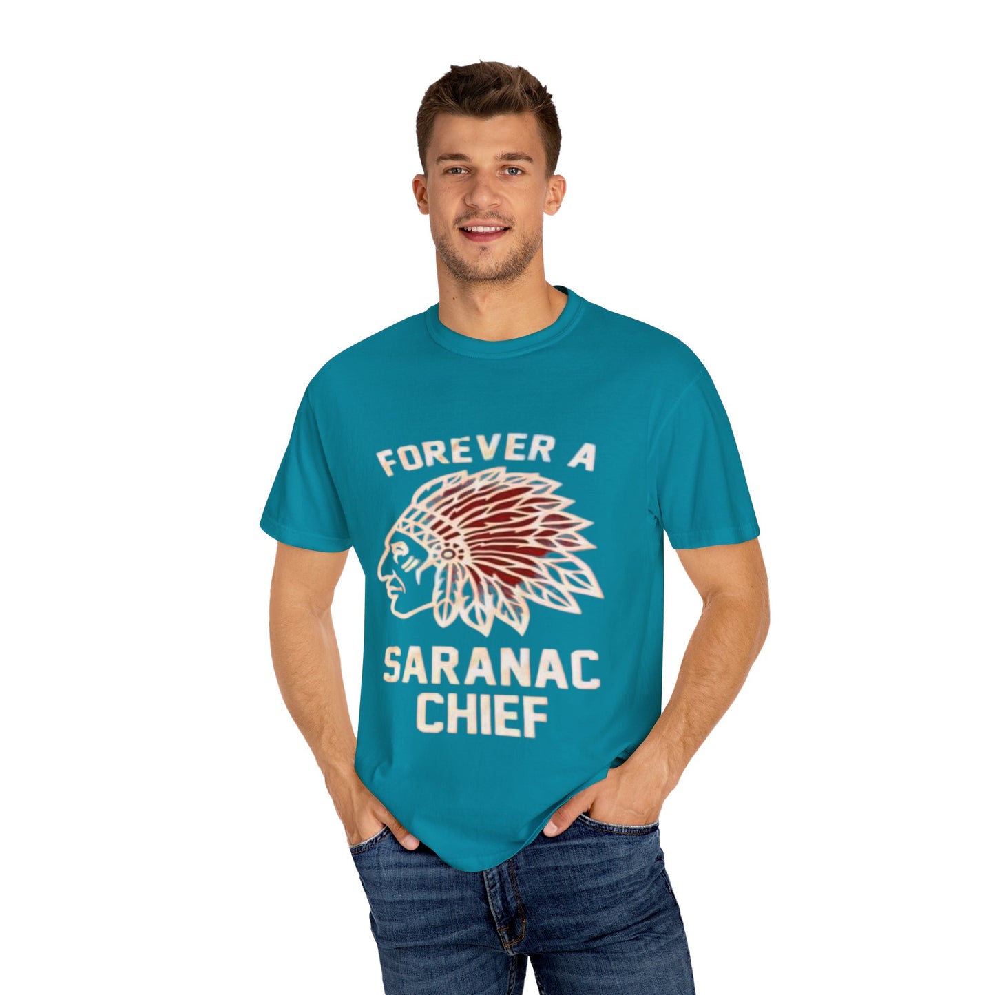 Forever a Saranac Chief Unisex Garment-Dyed T-shirt