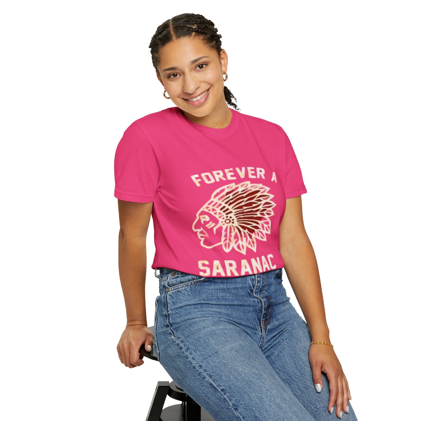 Forever a Saranac Chief Unisex Garment-Dyed T-shirt