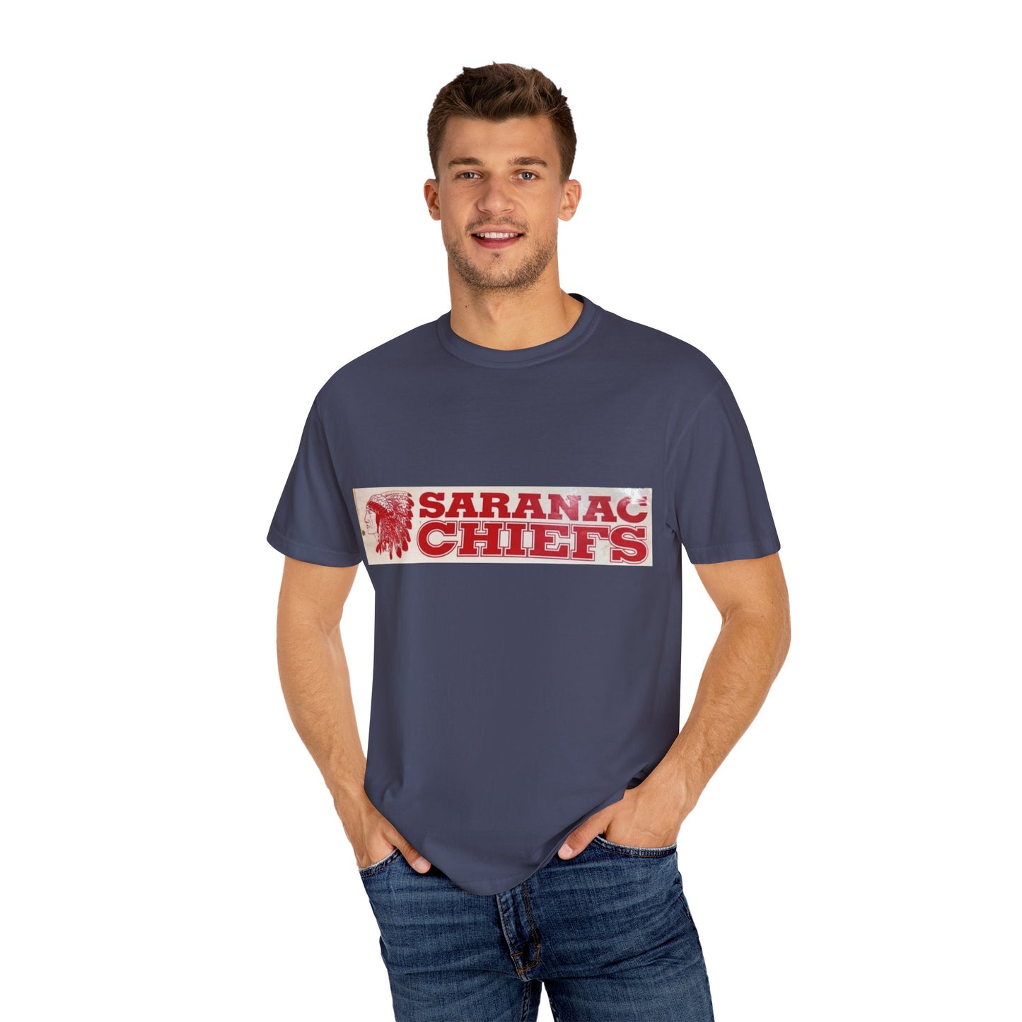 Vintage Garment-Dyed T-shirt "Forever a Saranac Chief"
