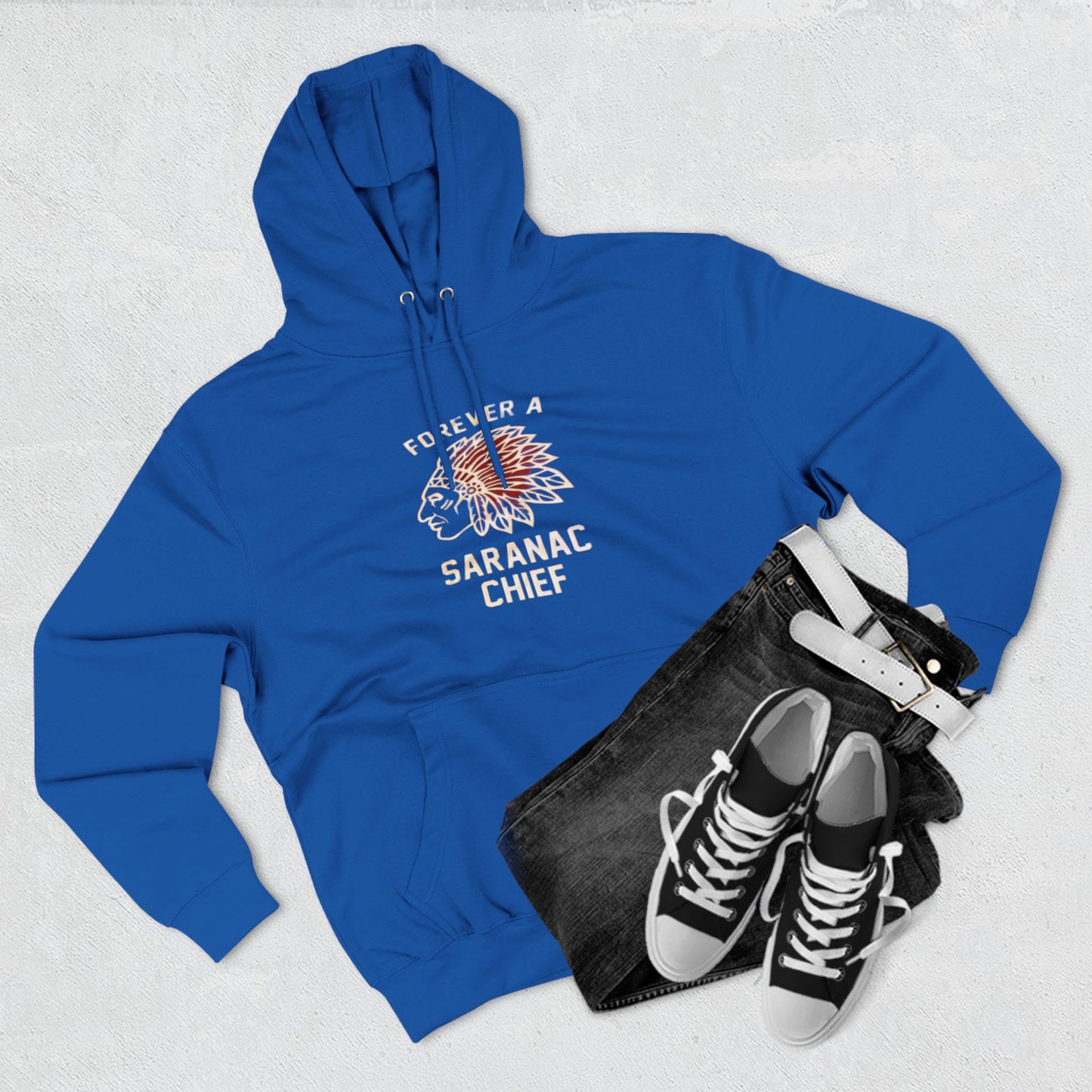 Forever a Saranac Chief Three-Panel Fleece Hoodie