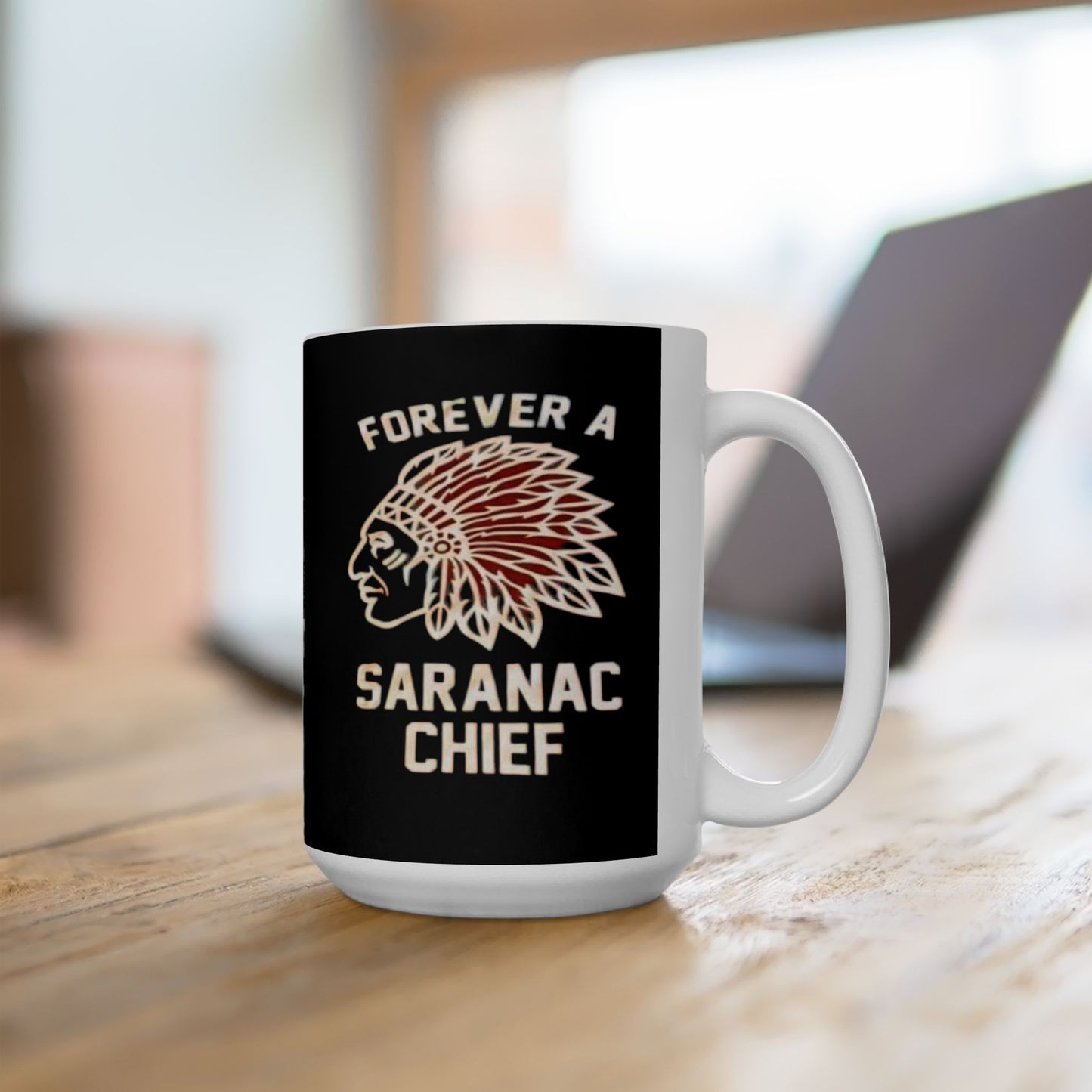 Forever a Saranac Chief Ceramic Mug, (11oz, 15oz)