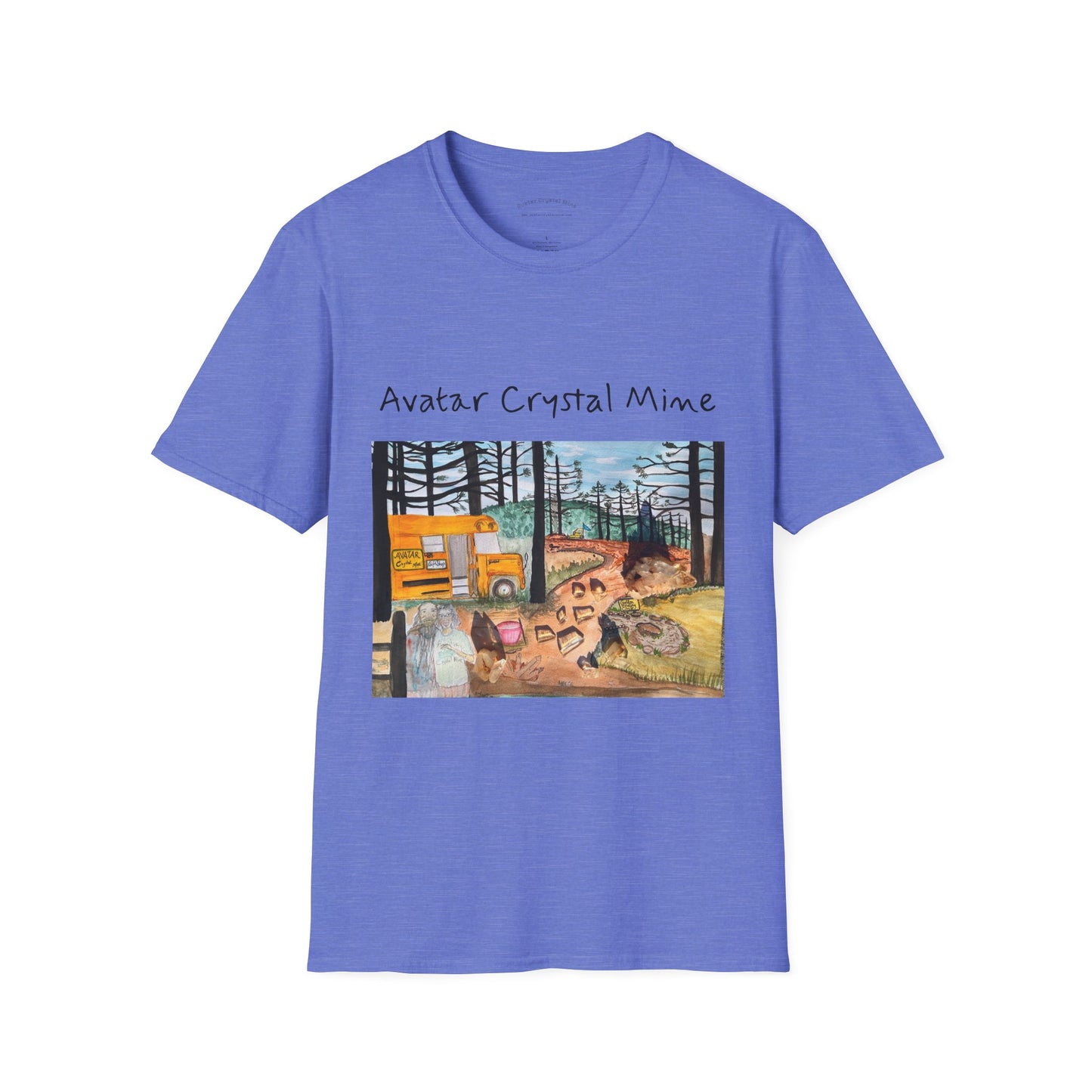 "Avatar Crystal Mine" Mother Nature-Inspired Graphic Tee, Cozy Casual Style for Nature Lovers, Perfect Gift for Earth Day, Hiking, Camping, and Everyday Wear