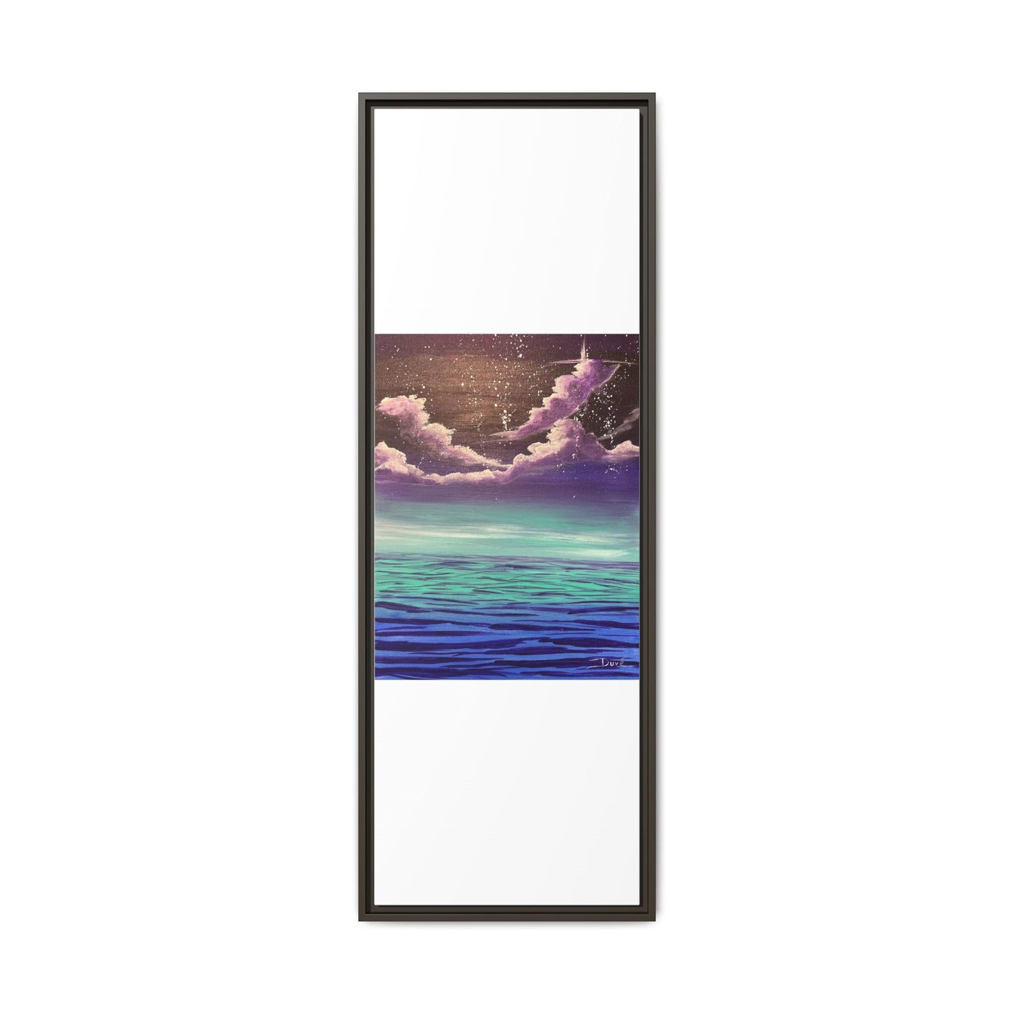 Night Sky Matte Canvas, Framed (Multi-color)