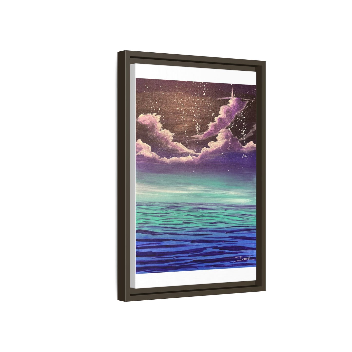 Night Sky Matte Canvas, Framed (Multi-color)