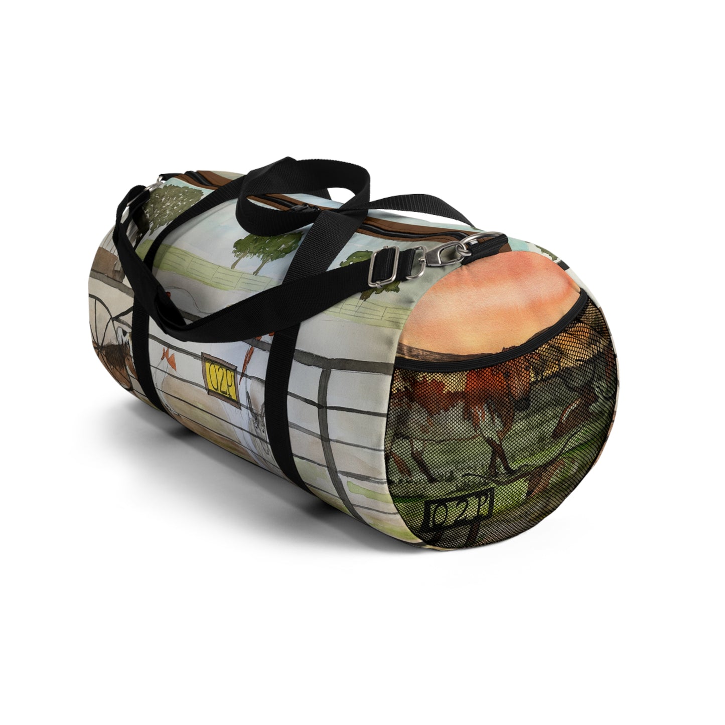 "Out 2 Pasture Ranch" Rescue Animal Ranch Duffel Bag | Perfect for Travel, Gym, Weekend Getaways, Horse Lovers, Animal Enthusiasts, Gifts
