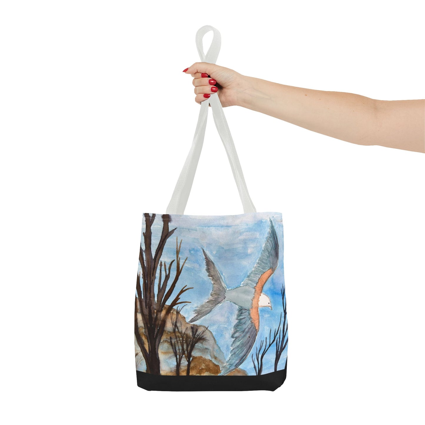 Elegant Bird Design Tote Bag, Nature Lover's Gift, Eco-Friendly Shopping Bag, Unique Art Tote, Everyday Carryall Bag