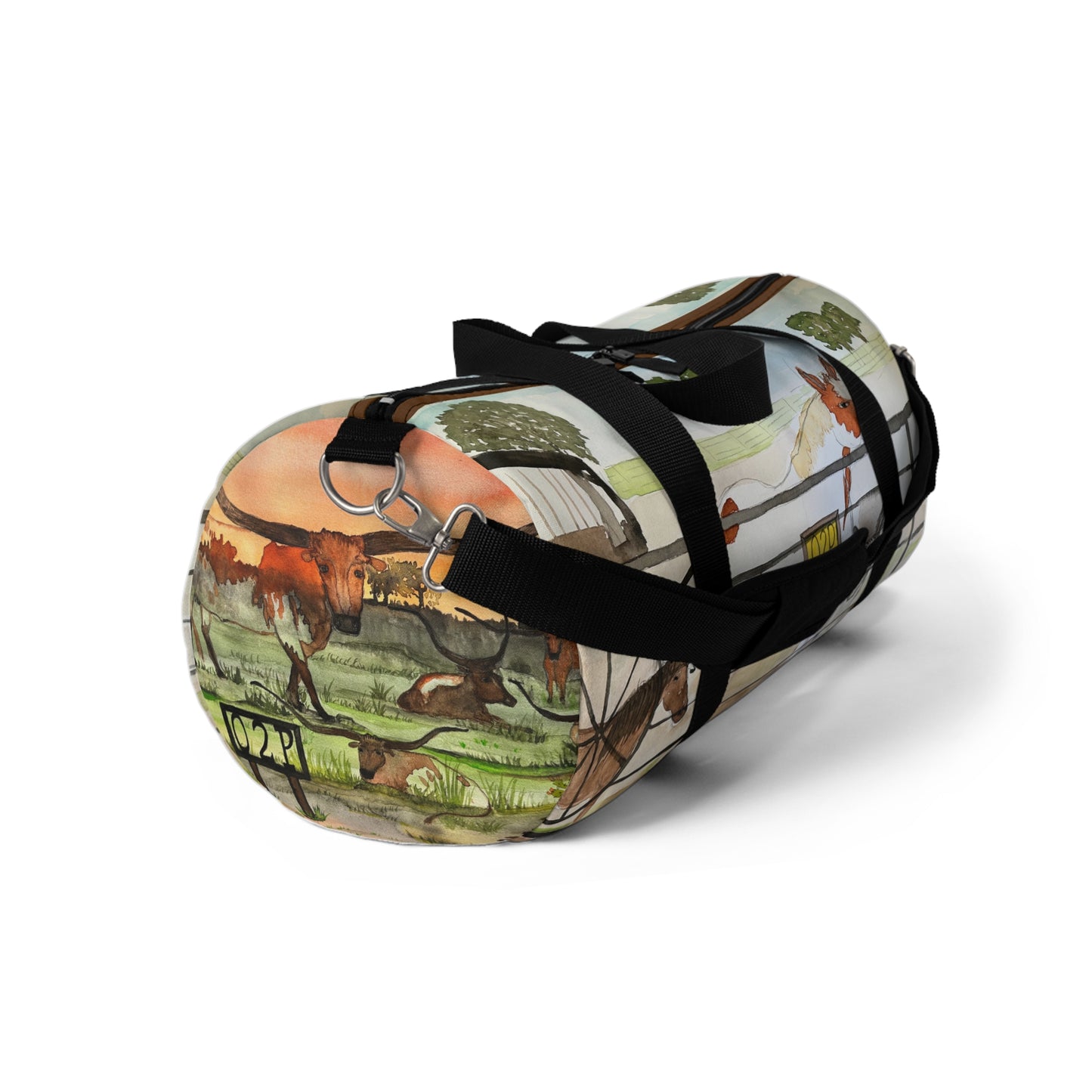 "Out 2 Pasture Ranch" Rescue Animal Ranch Duffel Bag | Perfect for Travel, Gym, Weekend Getaways, Horse Lovers, Animal Enthusiasts, Gifts