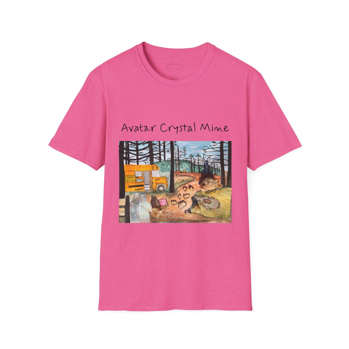 "Avatar Crystal Mine" Mother Nature-Inspired Graphic Tee, Cozy Casual Style for Nature Lovers, Perfect Gift for Earth Day, Hiking, Camping, and Everyday Wear