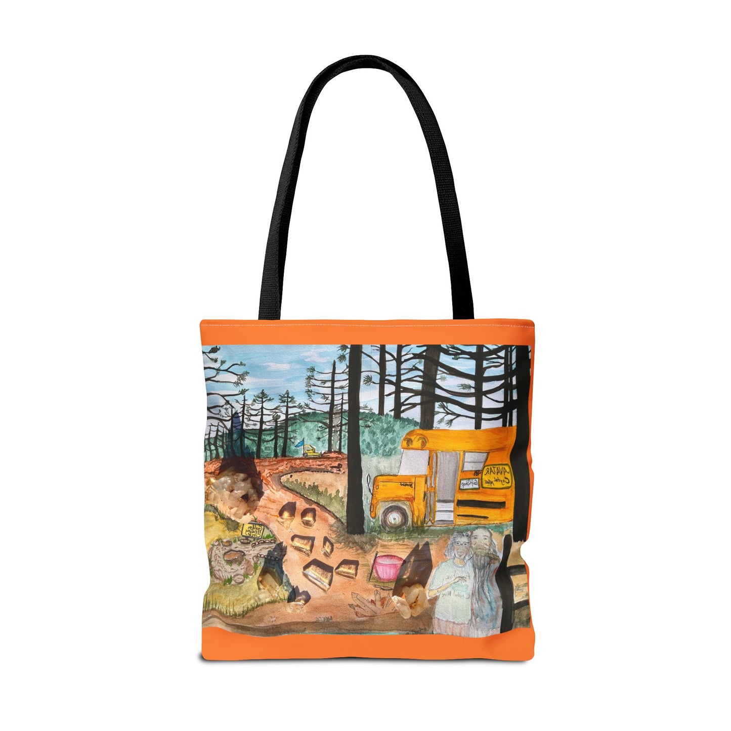 "Avatar Crystal Mine" Scenic Nature Tote Bag, Eco-Friendly Canvas Bag, Artsy Shopper’s Companion, Perfect Gift for Nature Lovers, Boho Style