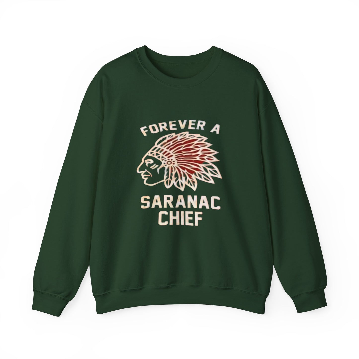 Forever a Saranac Chief Unisex Heavy Blend™ Crewneck Sweatshirt