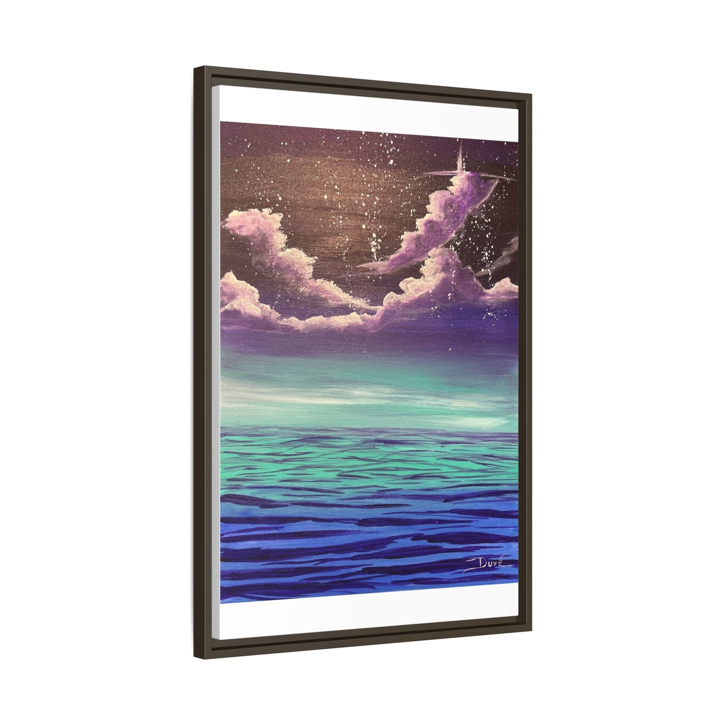 Night Sky Matte Canvas, Framed (Multi-color)