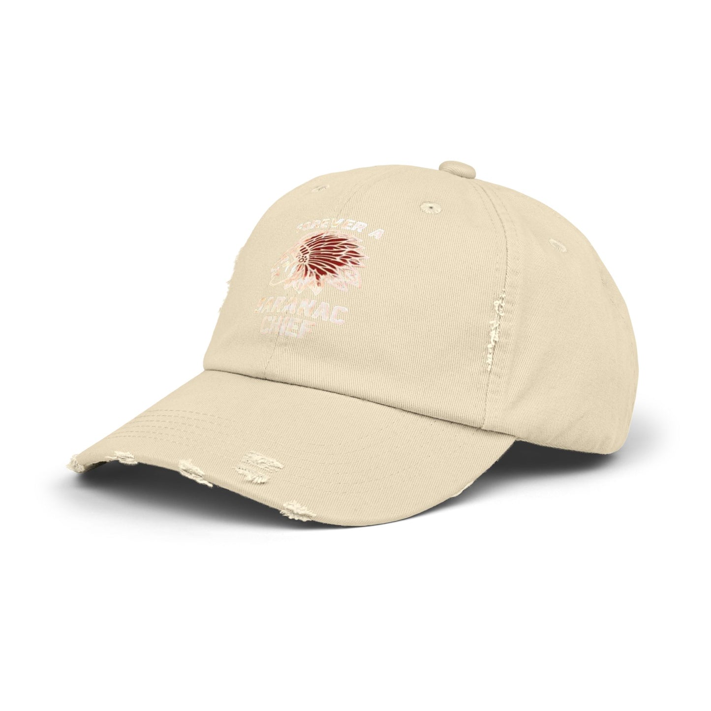 Forever a Saranac Chief Unisex Distressed Cap