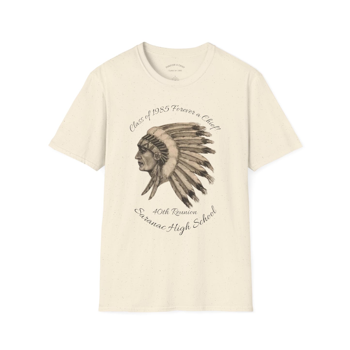 Saranac Chiefs Class of '85 Reunion Unisex T-Shirt - Nostalgic College Tee, Class of 1985 Spirit Wear, Forever a Chief Apparel, Vintage Fan Top