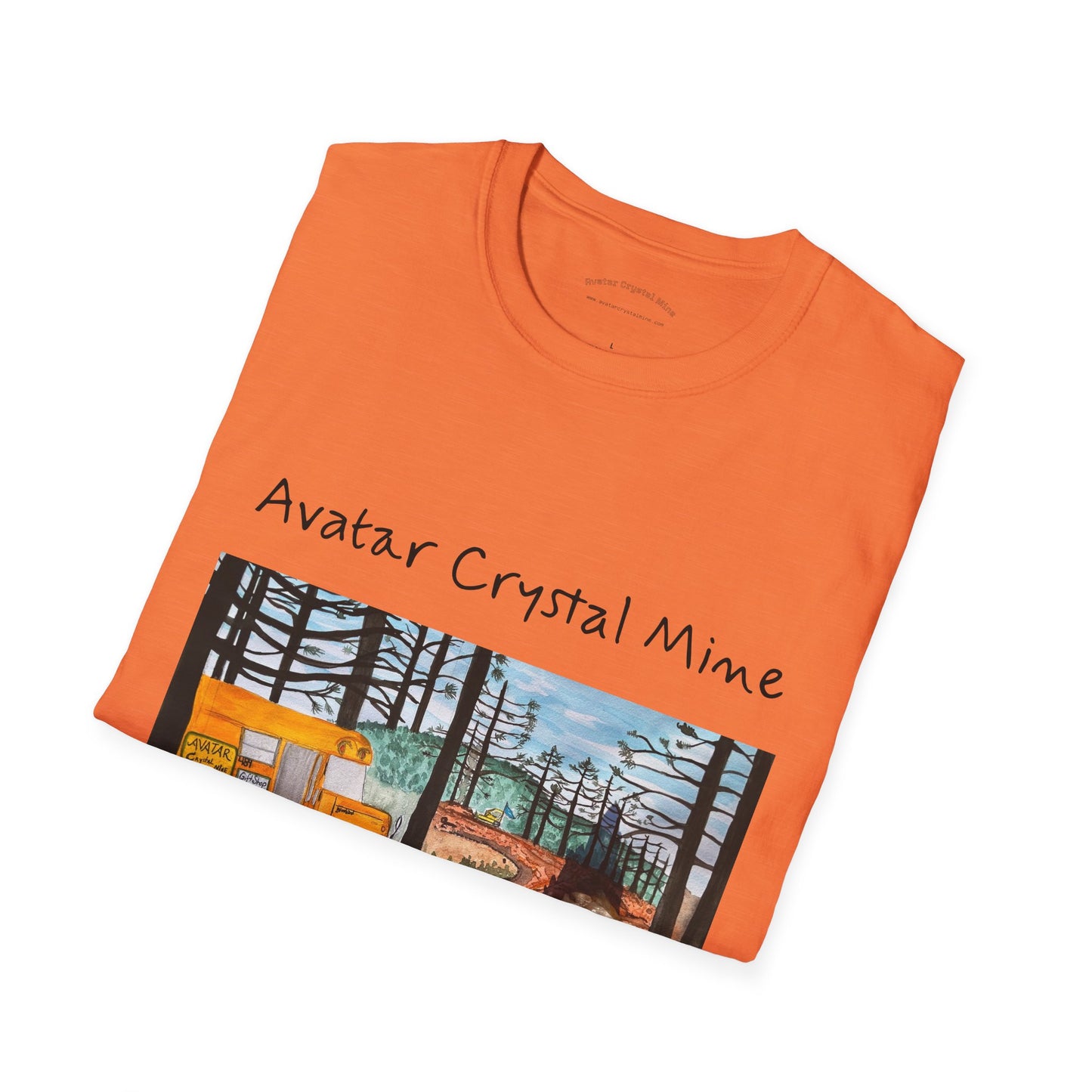 "Avatar Crystal Mine" Mother Nature-Inspired Graphic Tee, Cozy Casual Style for Nature Lovers, Perfect Gift for Earth Day, Hiking, Camping, and Everyday Wear