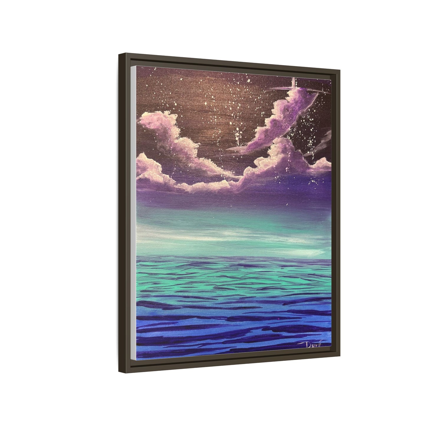 Night Sky Matte Canvas, Framed (Multi-color)