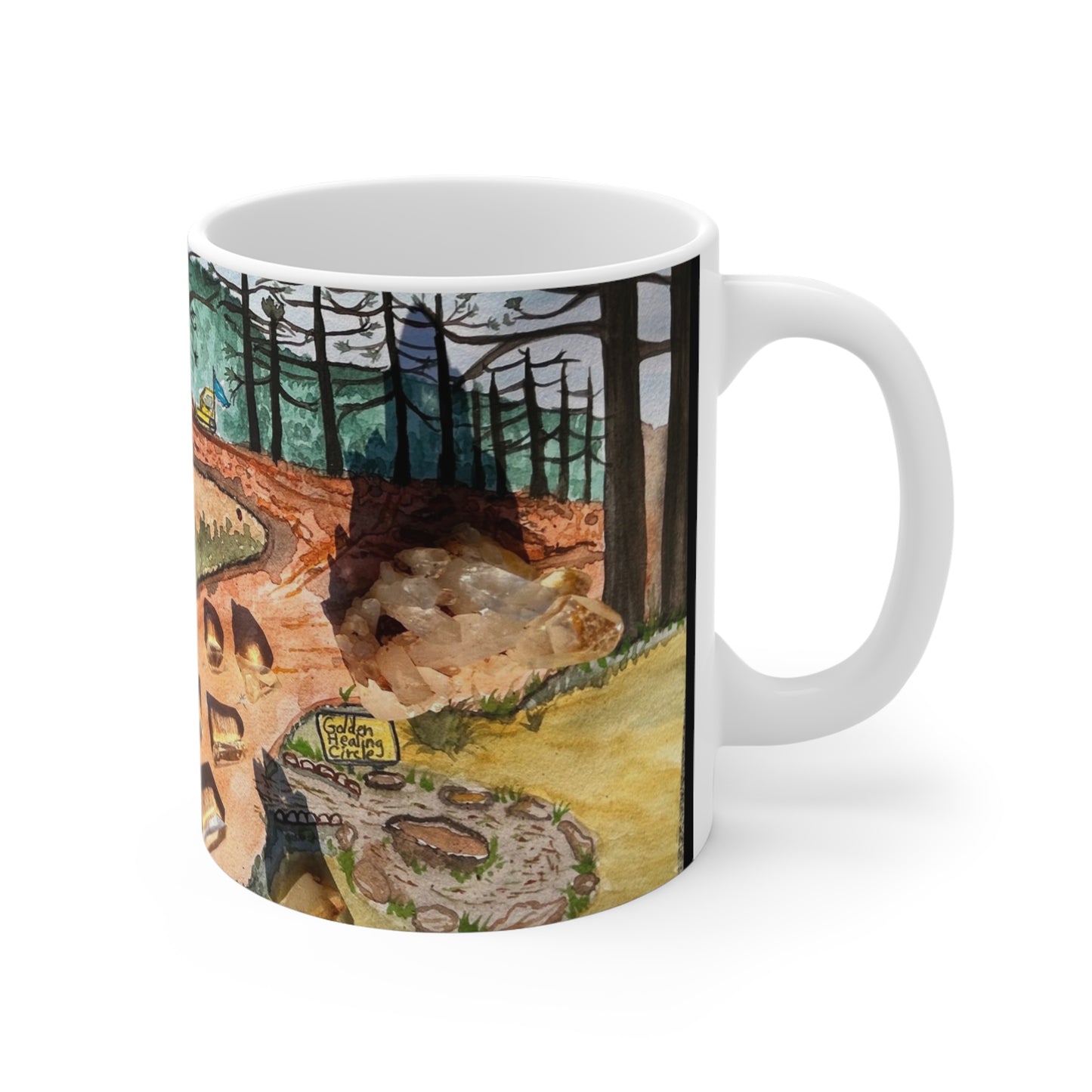 “Avatar Crystal Mine” Mug - Nature Gift for Outdoor Enthusiasts, Road Trip Mug for Adventurers, Perfect for Hiking, Independence Day