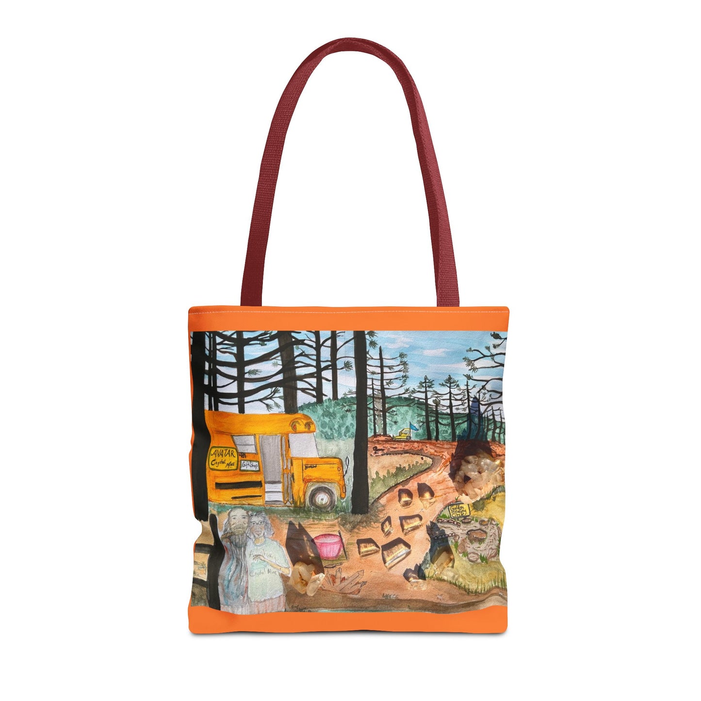 "Avatar Crystal Mine" Scenic Nature Tote Bag, Eco-Friendly Canvas Bag, Artsy Shopper’s Companion, Perfect Gift for Nature Lovers, Boho Style