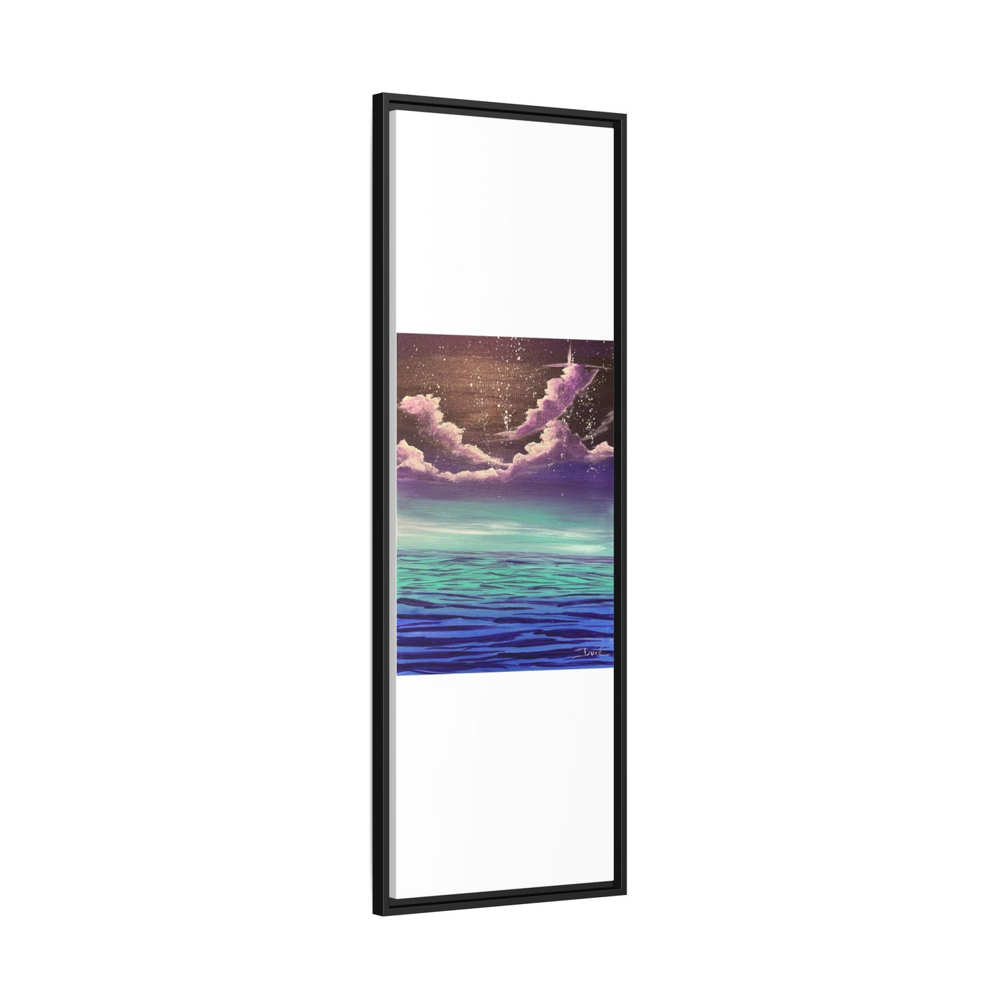 Night Sky Matte Canvas, Framed (Multi-color)