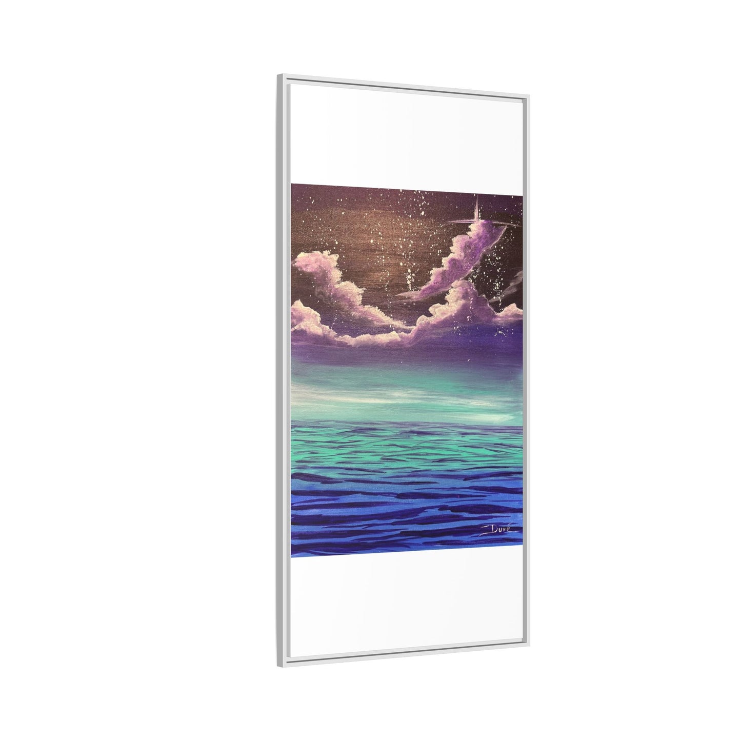 Night Sky Matte Canvas, Framed (Multi-color)