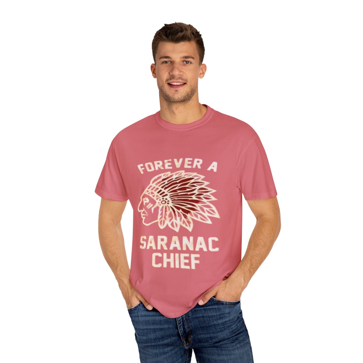 Forever a Saranac Chief Unisex Garment-Dyed T-shirt