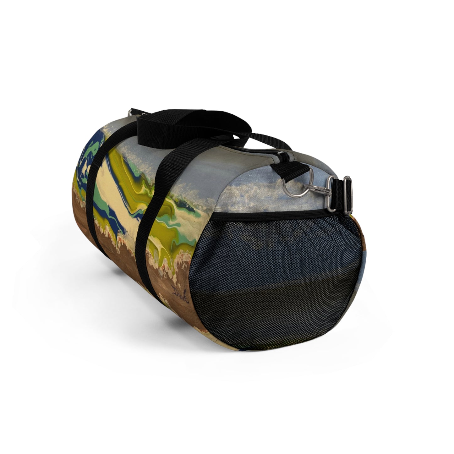 "Colorful Ocean Waves" Artistic Duffel Bag Design for Gym & Travel