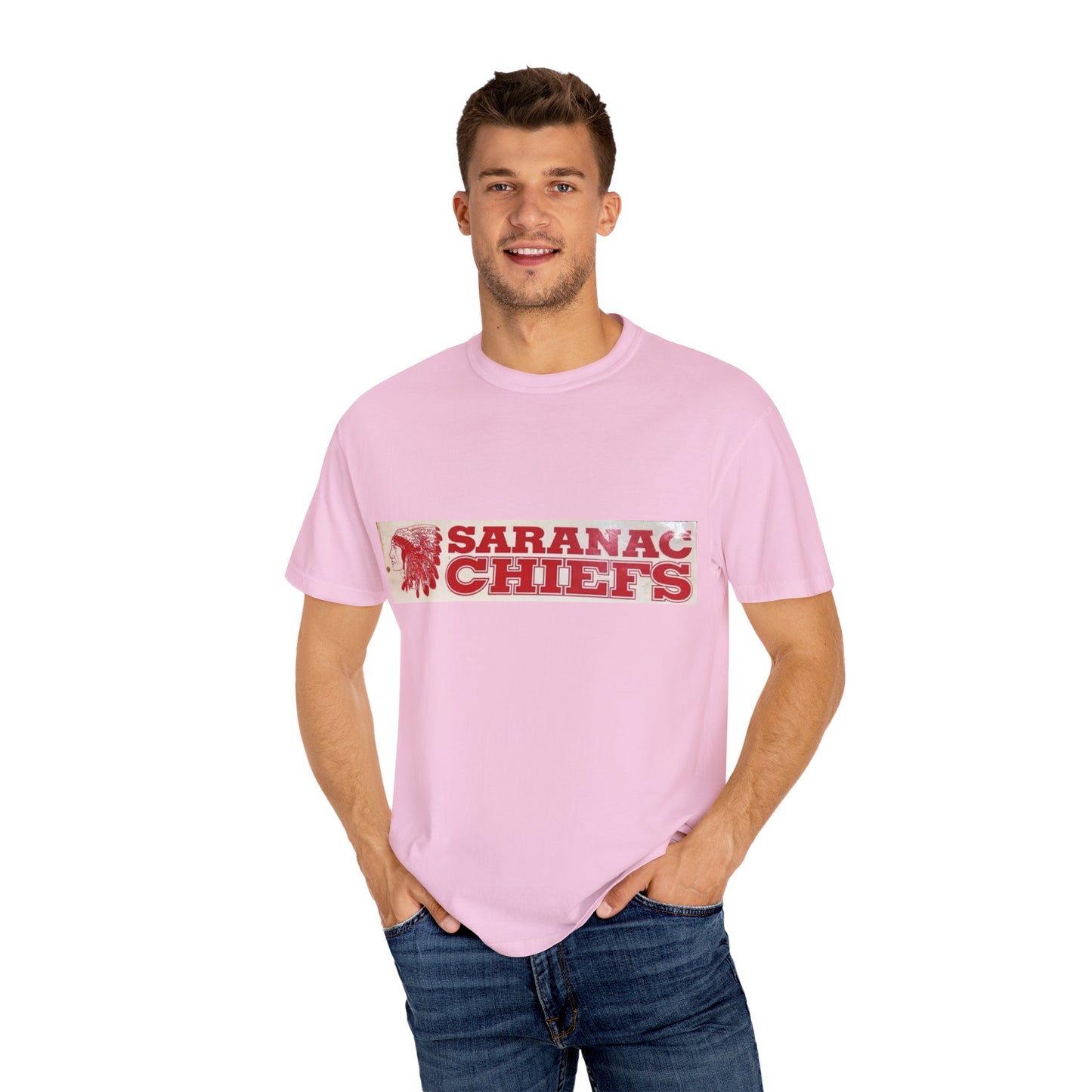 Vintage Garment-Dyed T-shirt "Forever a Saranac Chief"
