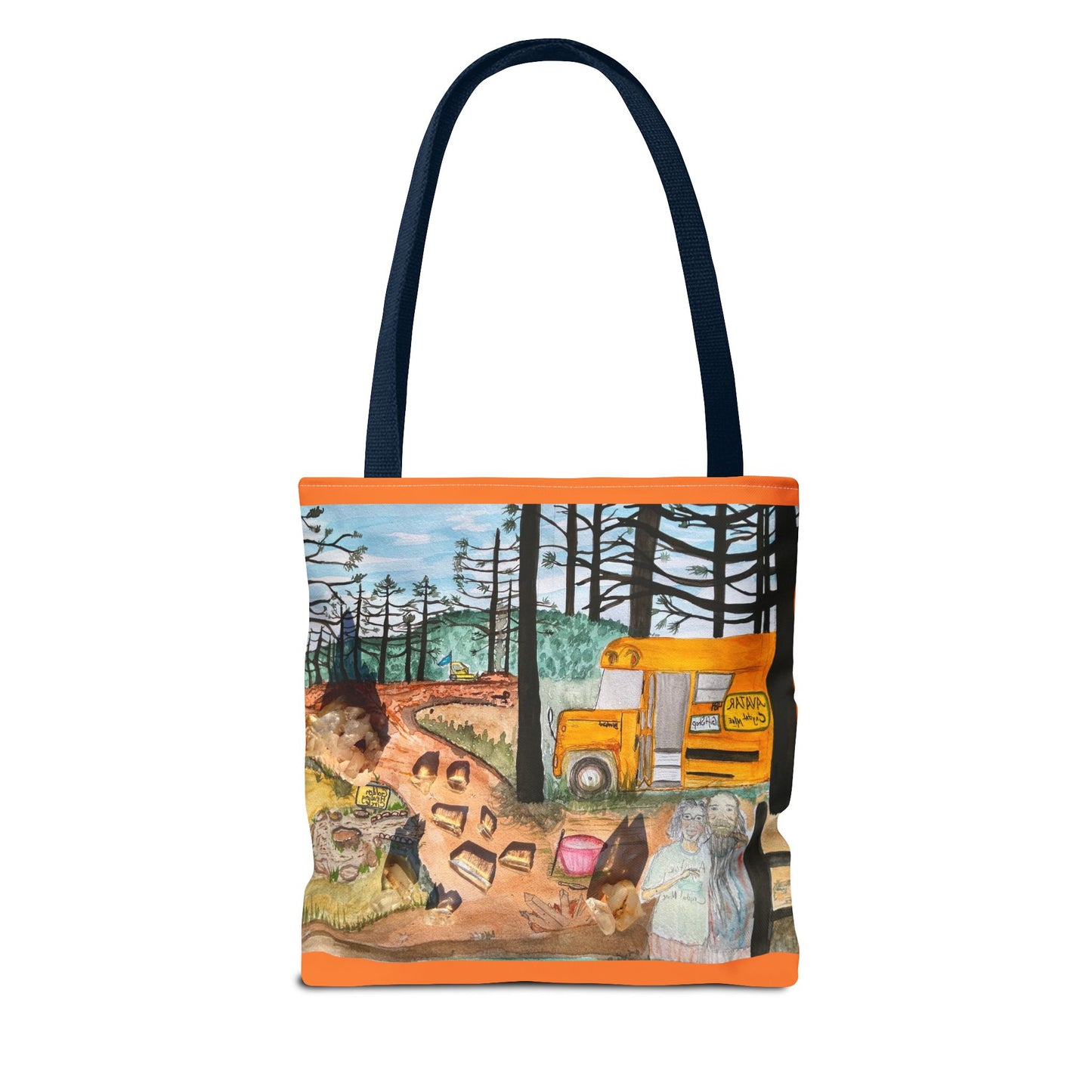 "Avatar Crystal Mine" Scenic Nature Tote Bag, Eco-Friendly Canvas Bag, Artsy Shopper’s Companion, Perfect Gift for Nature Lovers, Boho Style