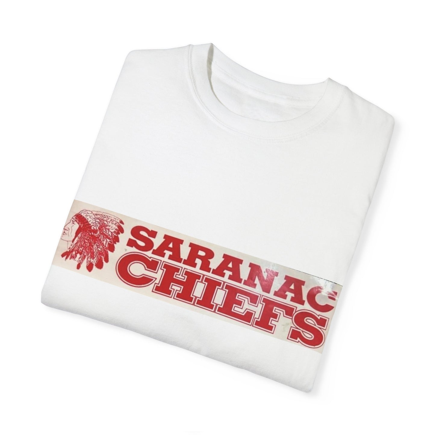 Vintage Garment-Dyed T-shirt "Forever a Saranac Chief"