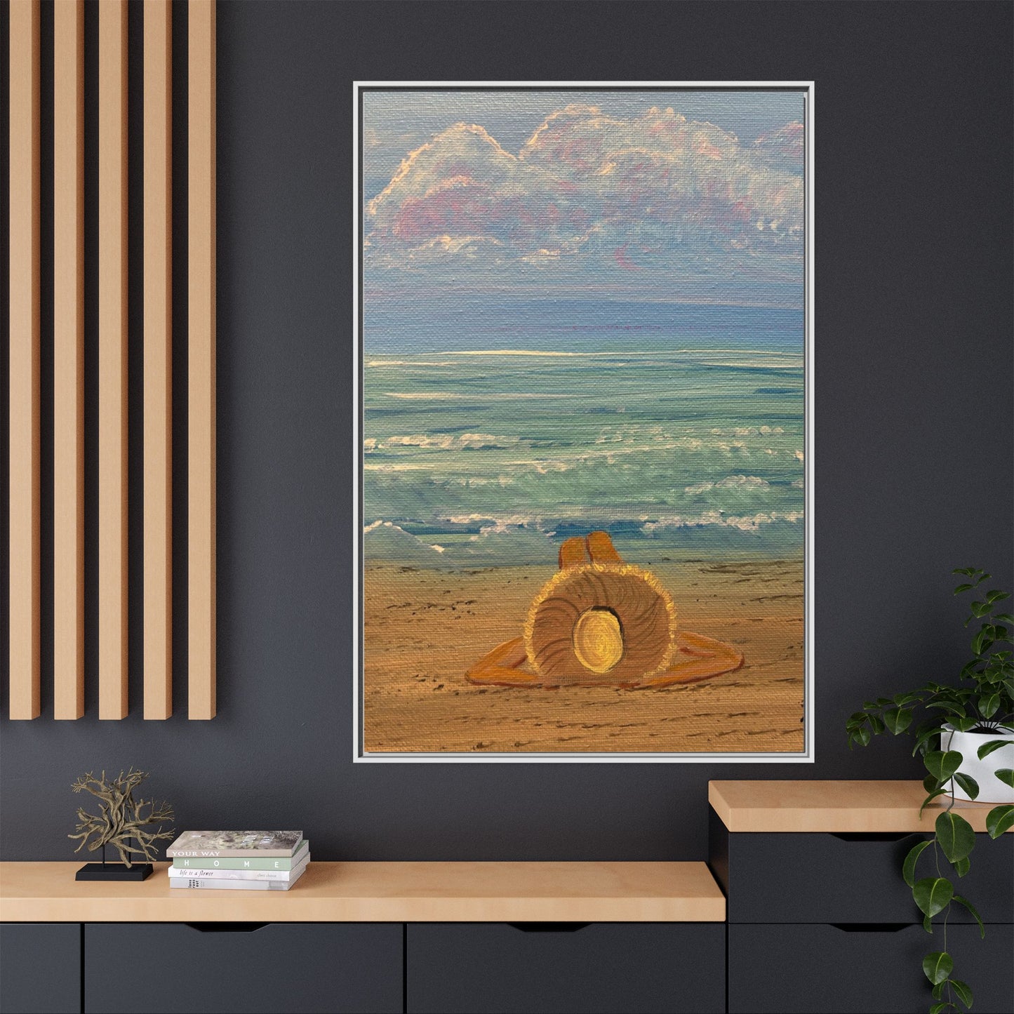 Canvas Print - 'Golden Rays' Beach Print