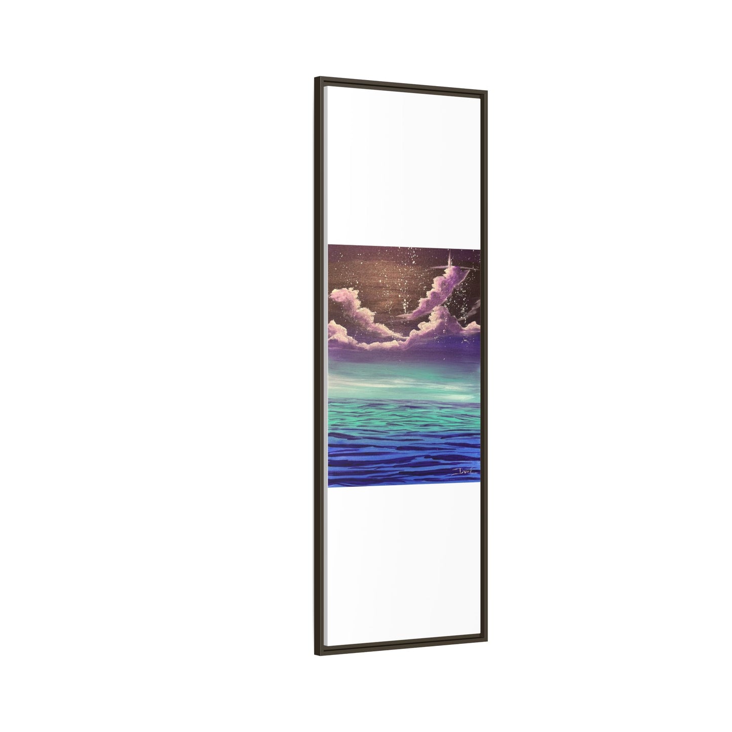Night Sky Matte Canvas, Framed (Multi-color)