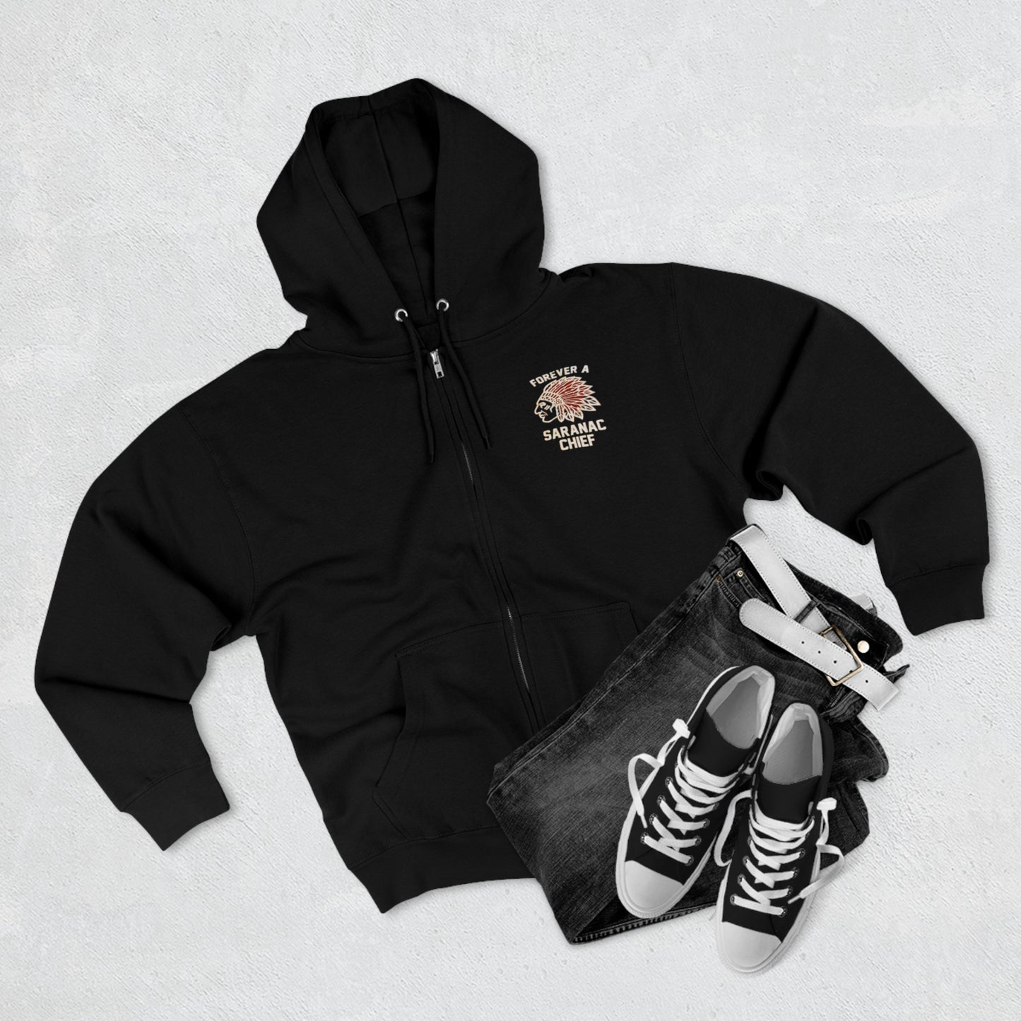Forever a Saranac Chief Unisex Zip Hoodie