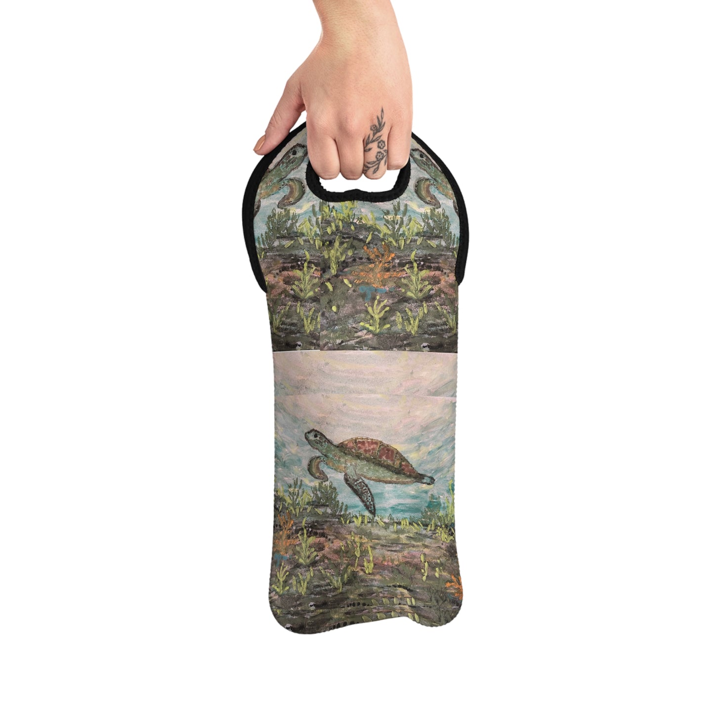 Tote Bag - Sea Turtle Under the Sea Design