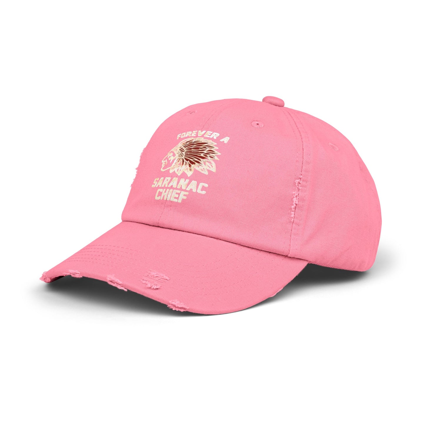 Forever a Saranac Chief Unisex Distressed Cap