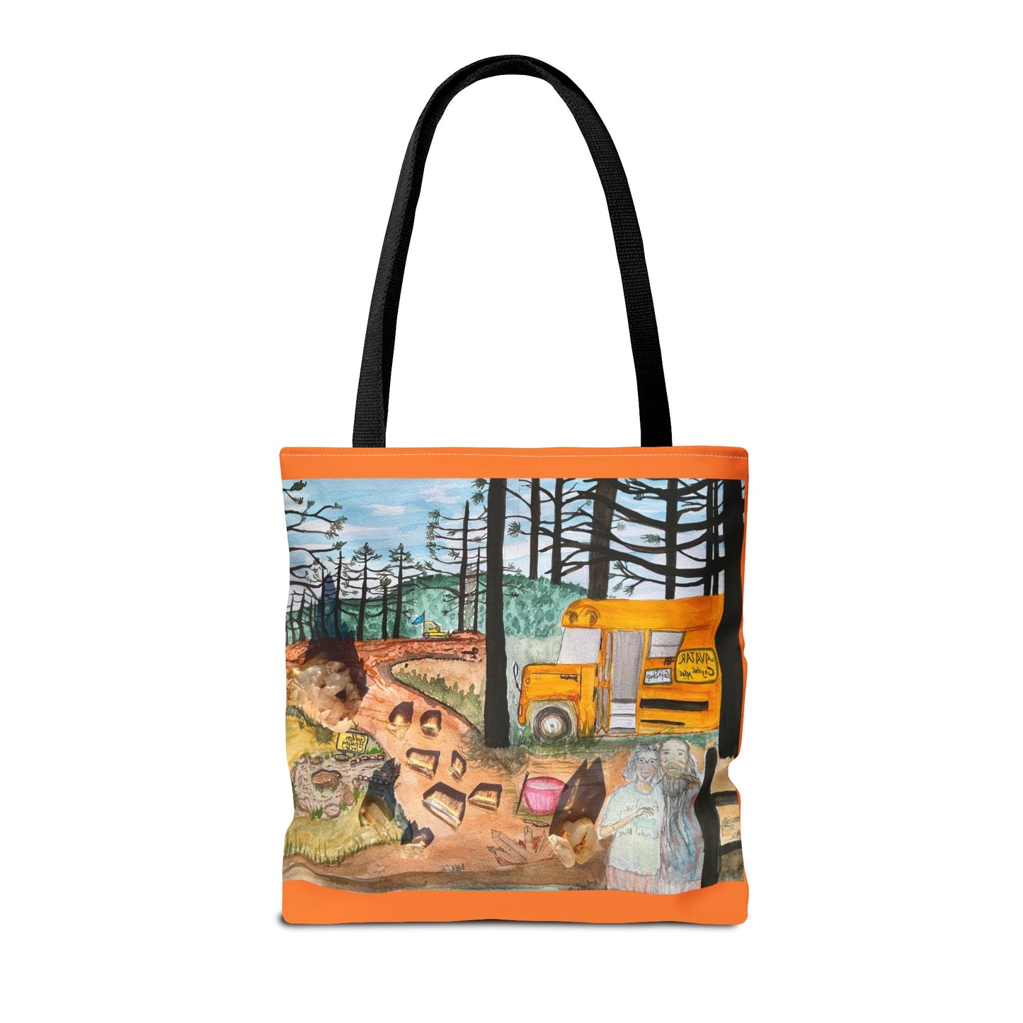 "Avatar Crystal Mine" Scenic Nature Tote Bag, Eco-Friendly Canvas Bag, Artsy Shopper’s Companion, Perfect Gift for Nature Lovers, Boho Style