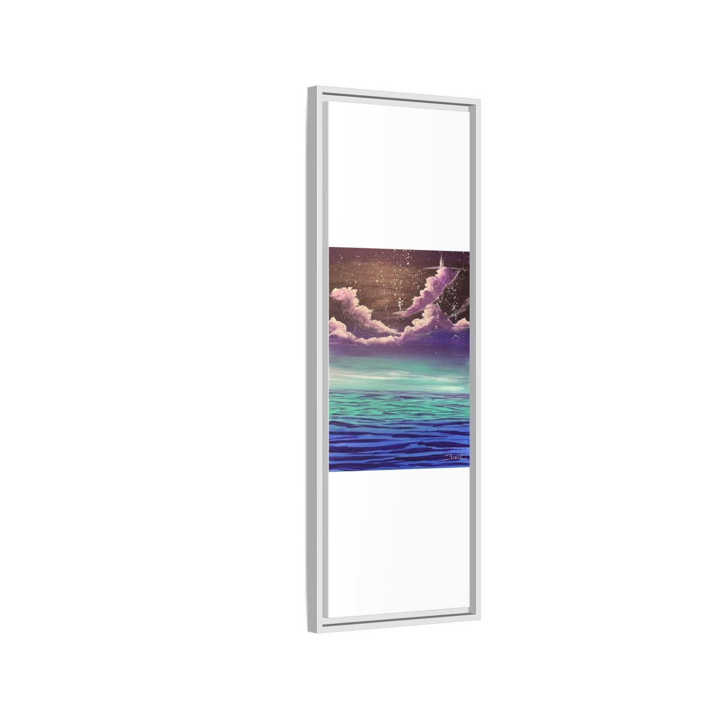 Night Sky Matte Canvas, Framed (Multi-color)