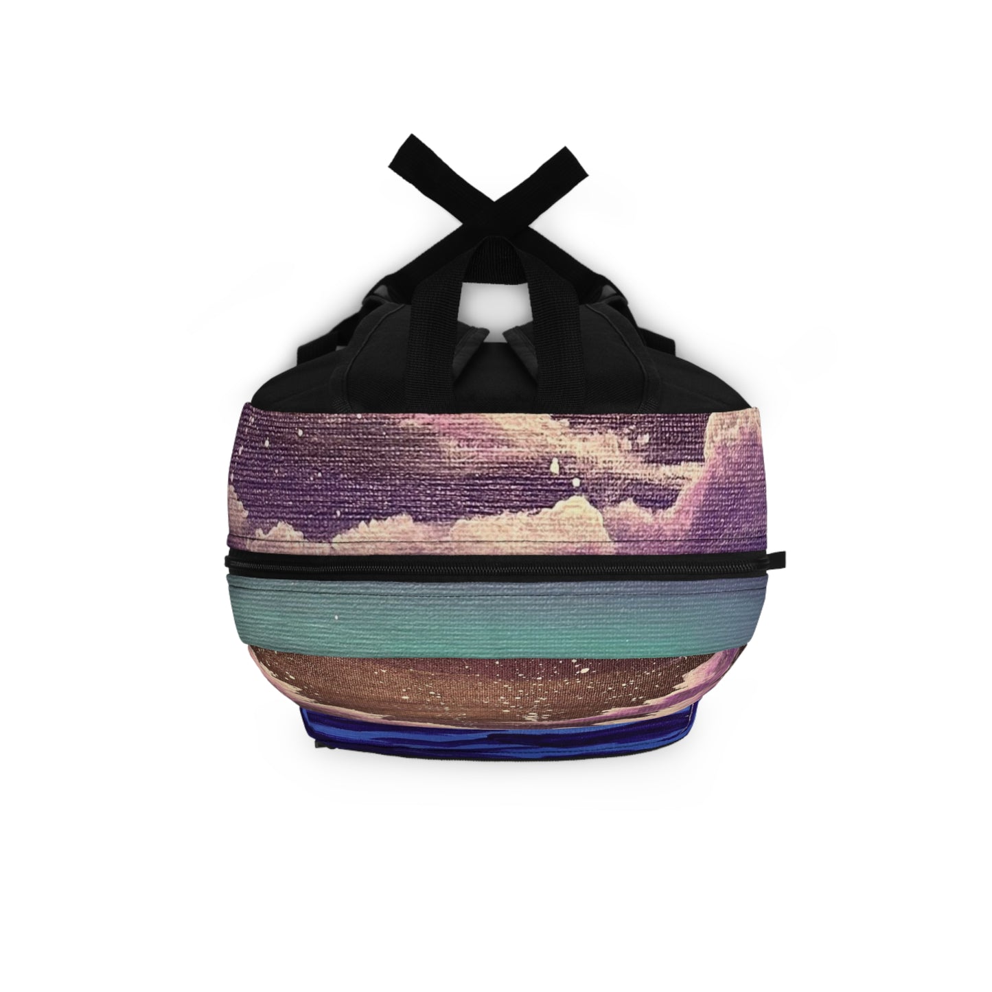 Backpack - Starry Night Sky Over Calm Waters Design