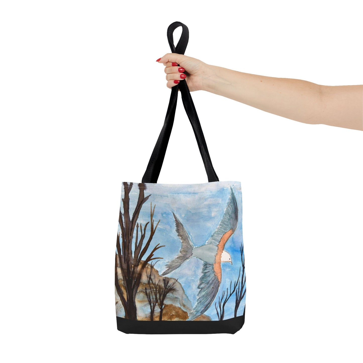 Elegant Bird Design Tote Bag, Nature Lover's Gift, Eco-Friendly Shopping Bag, Unique Art Tote, Everyday Carryall Bag