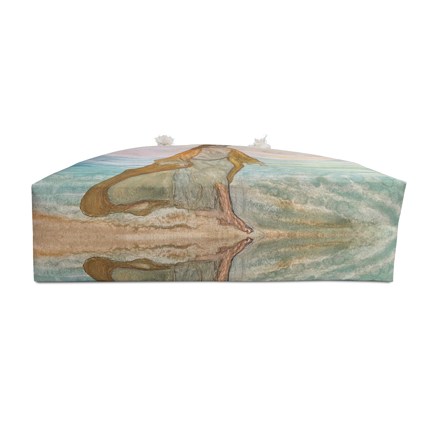 Weekender Bag - Beach Jesus Travel Tote Bag for Spiritual Summer Adventures